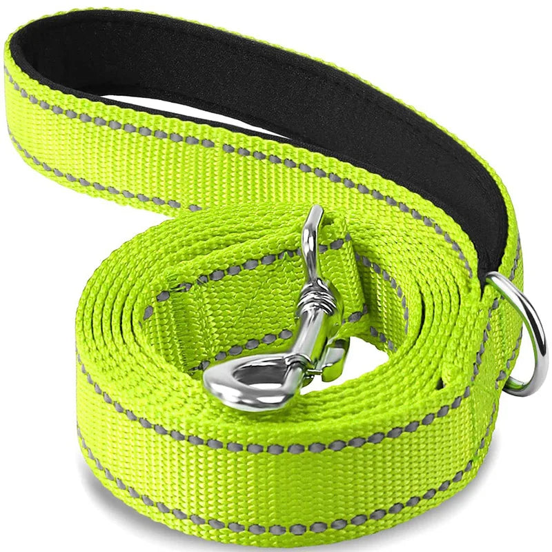 Reflective Dog Harness Collar Lead Strap Training Leash