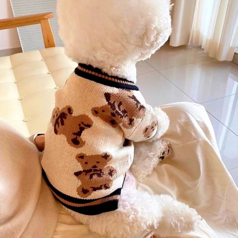 Luxury Striped Dog Sweater