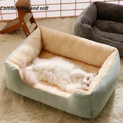 Cozy Plush Cat Bed for Pets