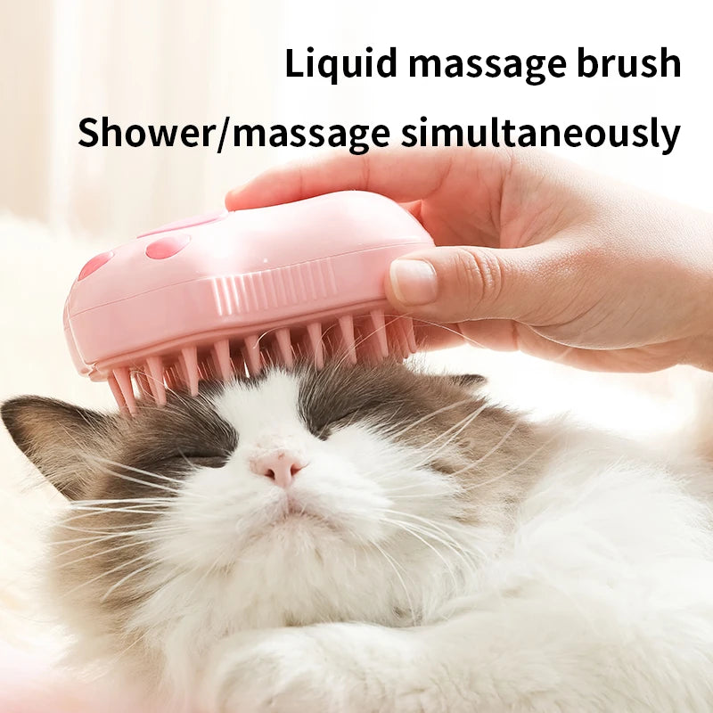 3-in-1 Electric Pet Brush for Grooming