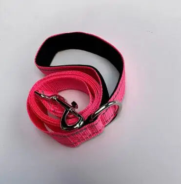 Reflective Dog Harness Collar Lead Strap Training Leash