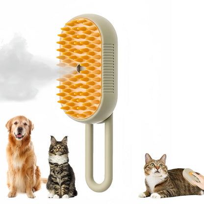 3-in-1 Electric Pet Brush for Grooming