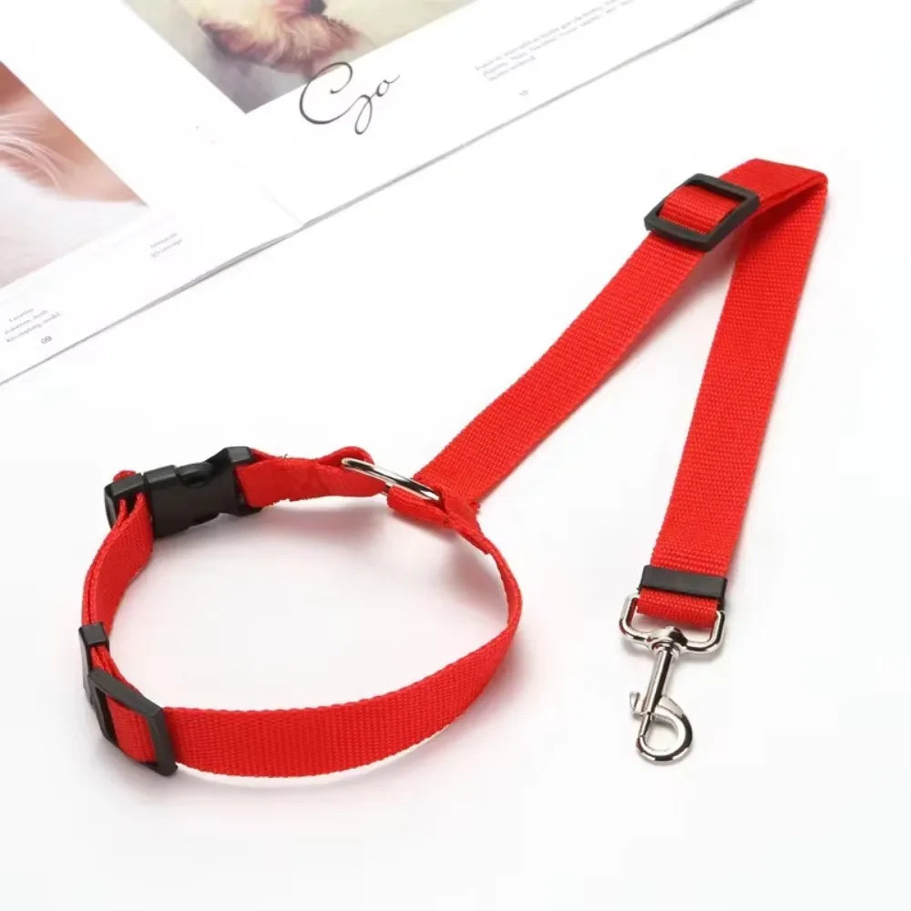 Adjustable Two-in-One Pet Car Seat Belt