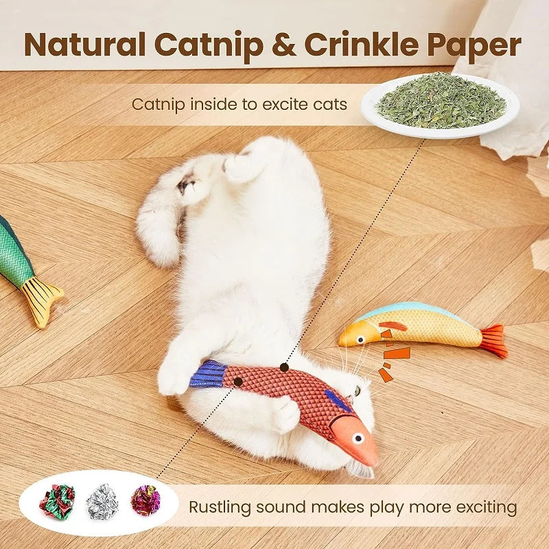 Interactive Catnip Fish Toy