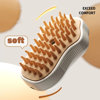 3-in-1 Electric Pet Brush for Grooming