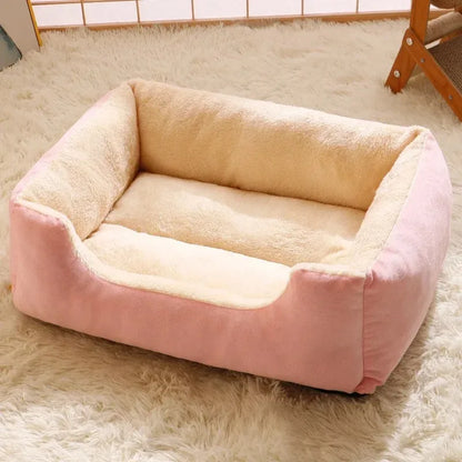 Cozy Plush Cat Bed for Pets