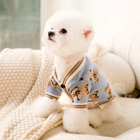 Luxury Striped Dog Sweater