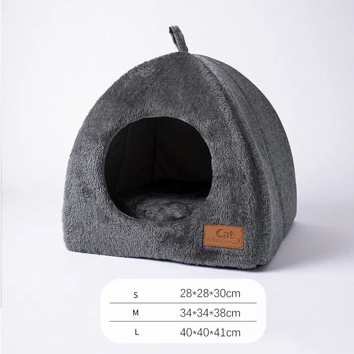 Triangle Cat Nest Warm Closed Pet House