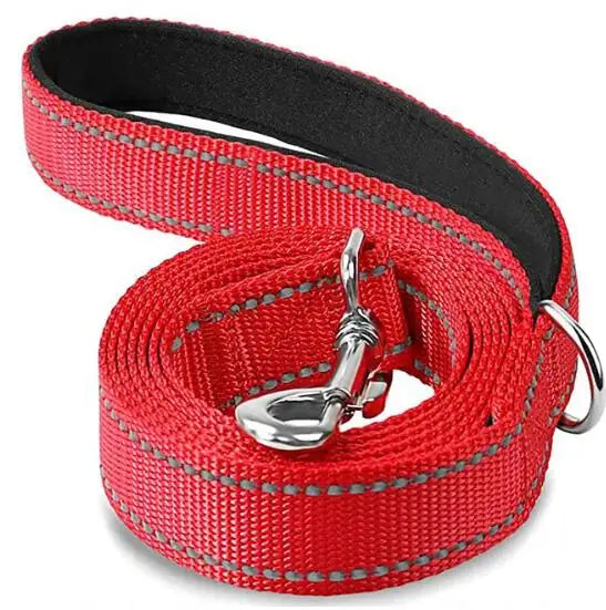 Reflective Dog Harness Collar Lead Strap Training Leash