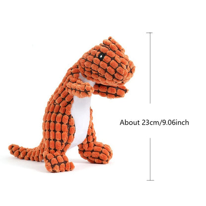 Plush Dinosaur Dog Toy