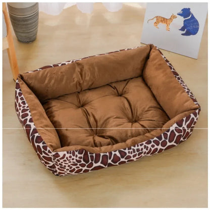 Square Calming Sofa Cushion Soft Plush Cat Bed