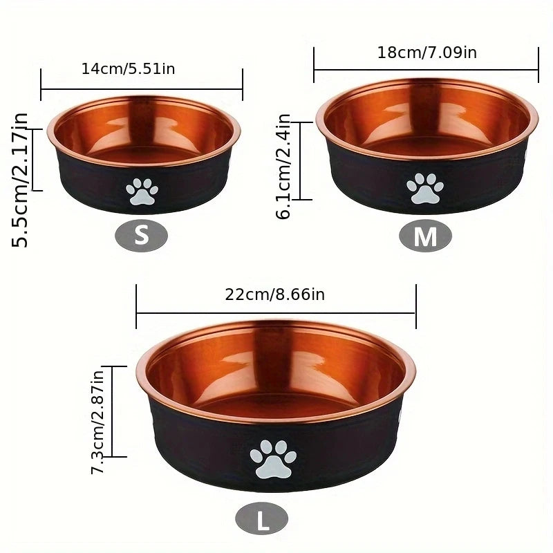 Durable Anti-Slip Stainless Steel Dog Bowls