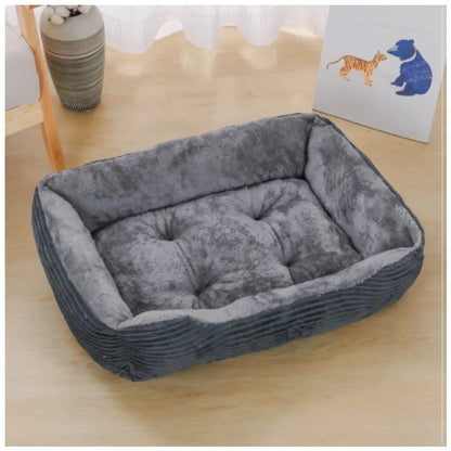 Square Calming Sofa Cushion Soft Plush Cat Bed