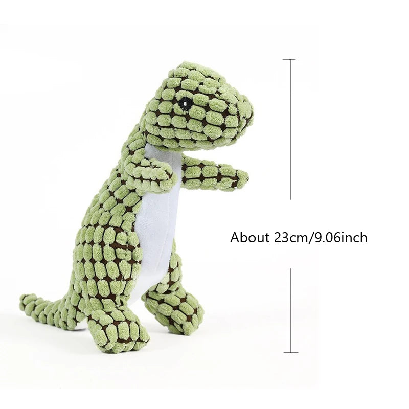 Plush Dinosaur Dog Toy