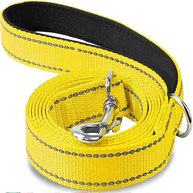 Reflective Dog Harness Collar Lead Strap Training Leash