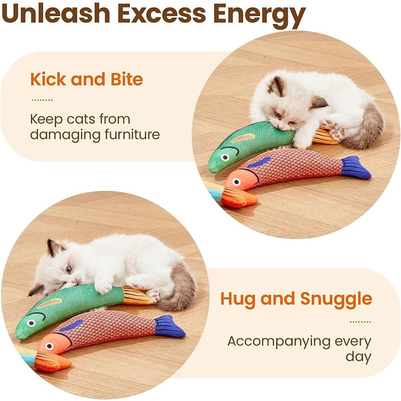 Interactive Catnip Fish Toy