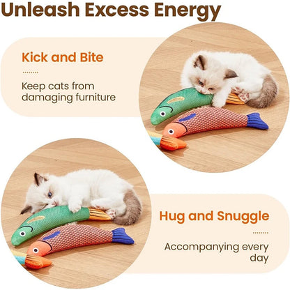 Interactive Catnip Fish Toy