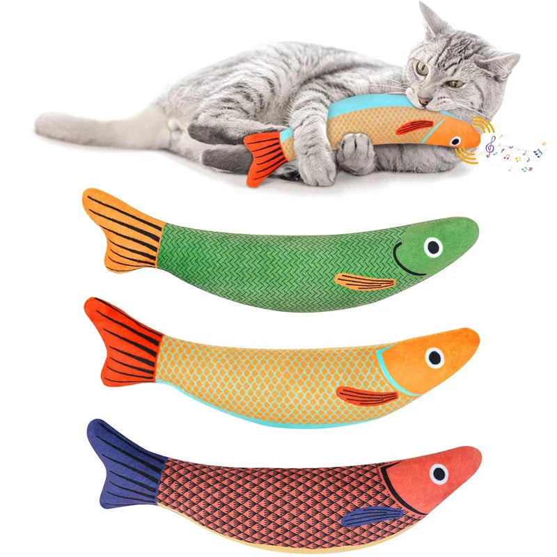 Interactive Catnip Fish Toy