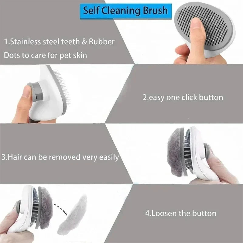 Self-Cleaning Pet Brush