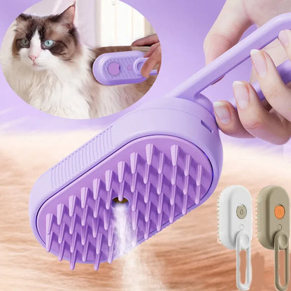 Electric 3-in-1 Steamed Dog Brush