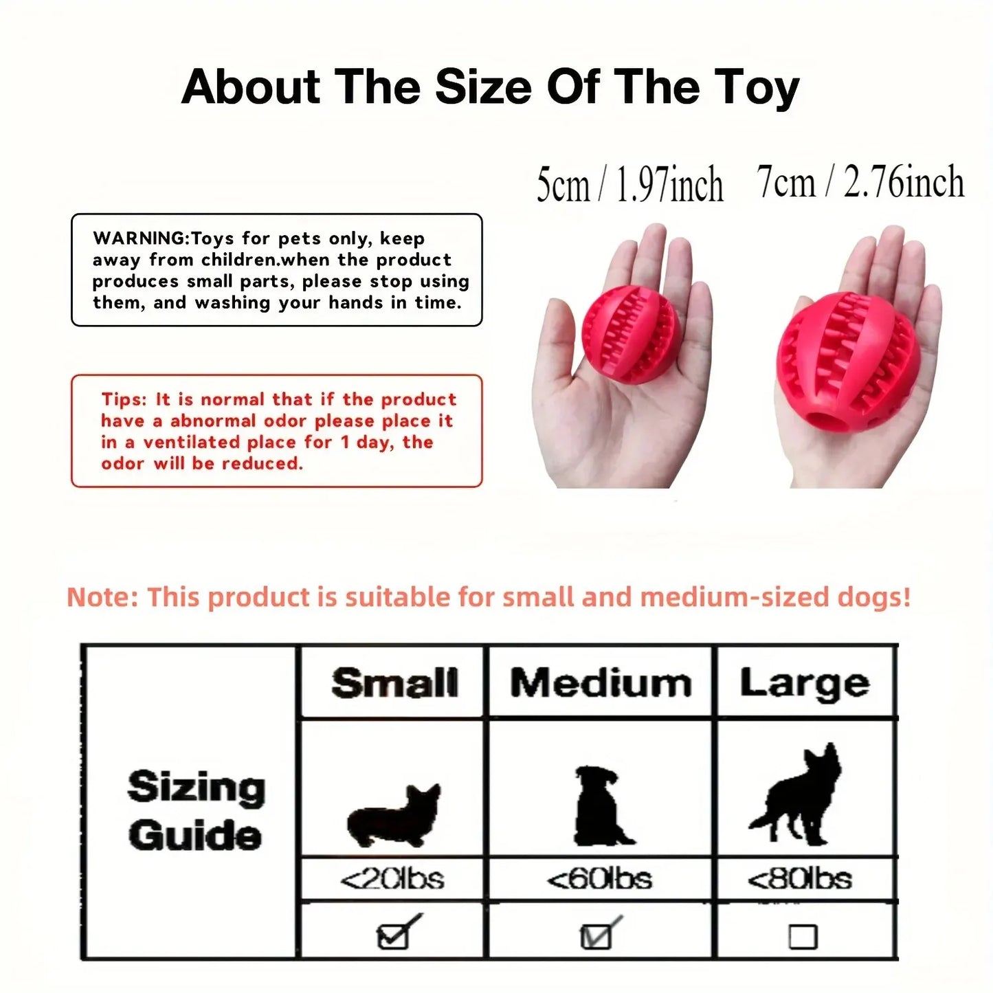 Nontoxic Dog Toy Ball