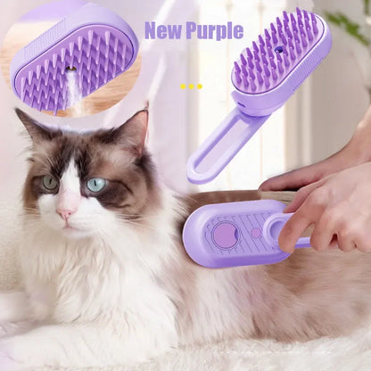 Electric 3-in-1 Steamed Dog Brush