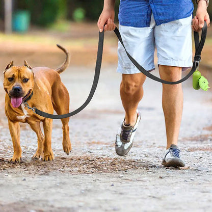 Reflective Dog Harness Collar Lead Strap Training Leash